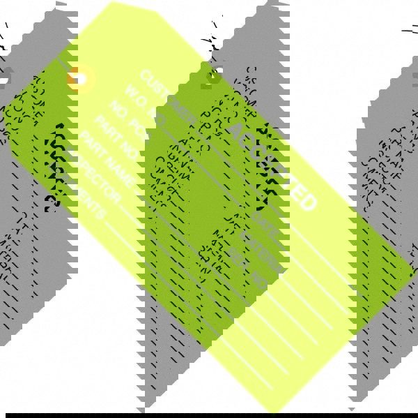 Inspection Tag: Cardstock